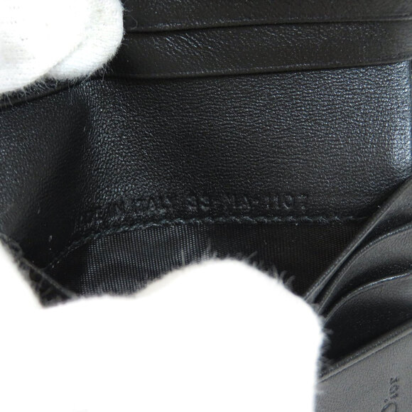 Christian Dior Logo Charm Bifold Wallet Leather - Picture 8 of 8